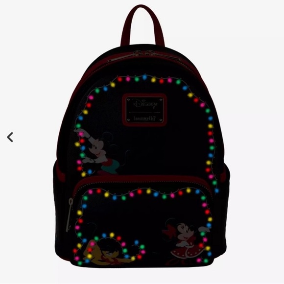 Loungefly Mickey Mouse & Friends Holiday Lights Mini Backpack - Picture 10 of 10